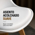 Silla Comedor ComboHome Tulip Eames Acolchada Reforzada Blanco 1