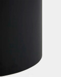 Mesa auxiliar Olir de vidrio templado y acero negro 48 x 46,8 cm