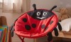 Silla Honguito Infantil Plegable de Metal Mariquita