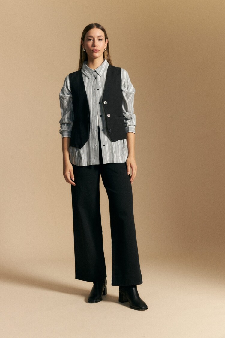 CAMISA ASTRAL Negro/Blanco