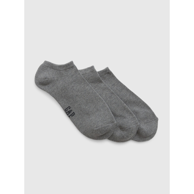 V-BASIC ANKLE 3PK HEATHER GREY