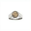 Anillo Profesión Enfermería -Plata y Oro -Sin Piedra-AP5063 sinpiedra