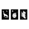 Kit de decoración de pared con luces de dinosaurio Kidyneon Kidywolf Kit de decoración de pared con luces de dinosaurio Kidyneon Kidywolf