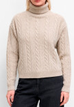 Polera trenza BEIGE