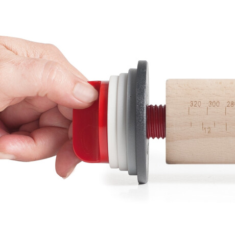 Palo de amasar con anillos 38cm Palo de amasar con anillos 38cm