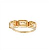Anillo Trilogy-Plata rodinada con micra oro 18k-Piedra Citrino-AN2003 conpiedra