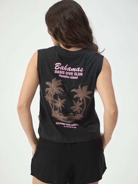 MUSCULOSA BAHAMAS NEGRO