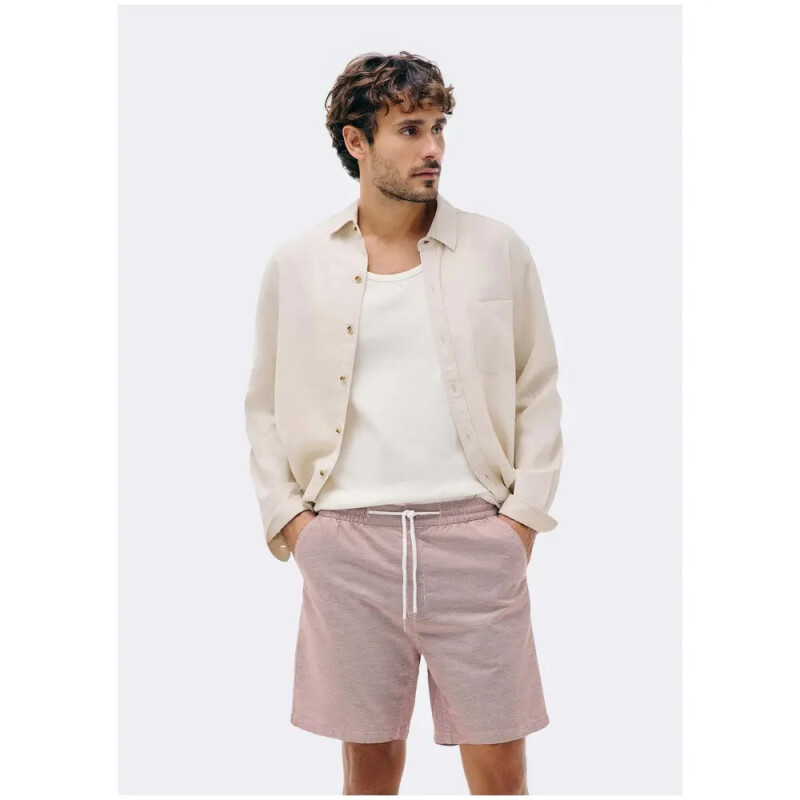 BERMUDA MASC ROSA CLARO