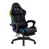 Silla Gamer Con Luces Led Ergonomica Escritorio y apoyapies con Cuero Sintético Imback Color Negro Silla Gamer Con Luces Led Ergonomica Escritorio y apoyapies con Cuero Sintético Imback Color Negro