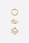 Set de tres anillos gotic dorado