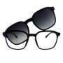 Lentes 2 en 1 De Tr90 Cuadrado Chilli Beans Gradiente/Negro