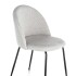 Silla Comedor X4 Combohome Cali Eames Acolchada Tela Premium Blanco 1