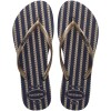 Sandalias Havaianas Slim Nautical Mujer Azul Marino Oro Rosa Metálico