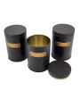LATAS AZUCAR TÉ Y CAFÉ SET X3 NEGRO