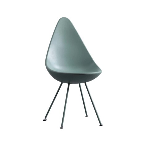 SILLA DE COMEDOR PP-Y-METAL VERDE DROP
