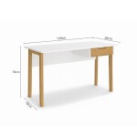 ESCRITORIO - 1 CAJON LINEA WOOD BLANCO