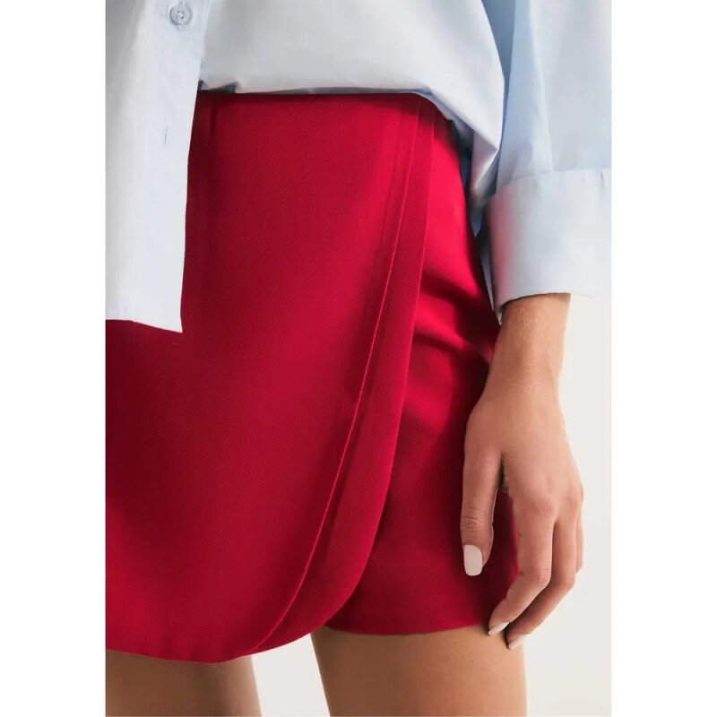 SHORTS SAIA FEM VERMELHO