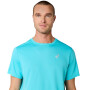 Polo Running Asics Silver SS Top Hombre Energy Aqua