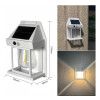 Foco Farol Solar Led Exterior Blanco Luz Cálida Foco Farol Solar Led Exterior Blanco Luz Cálida