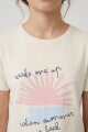 Remera m/c estampada Wake Me Up CRUDO