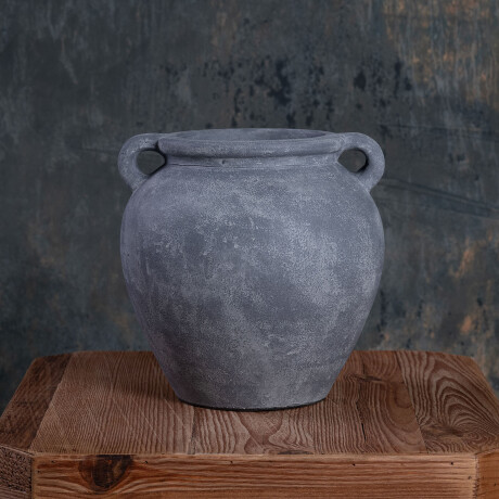 JARRÓN ANTIQUE 25CM 45 GRIS CERÁMICA 45.113.089