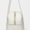 Cartera al hombro Horizon en cuero graneado Blanco