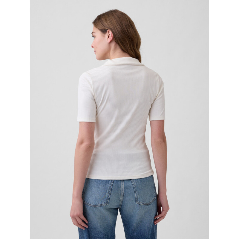 V-SS POLO TEE IVORY FROST