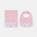Kit Babero+Toalla Selva Rosa