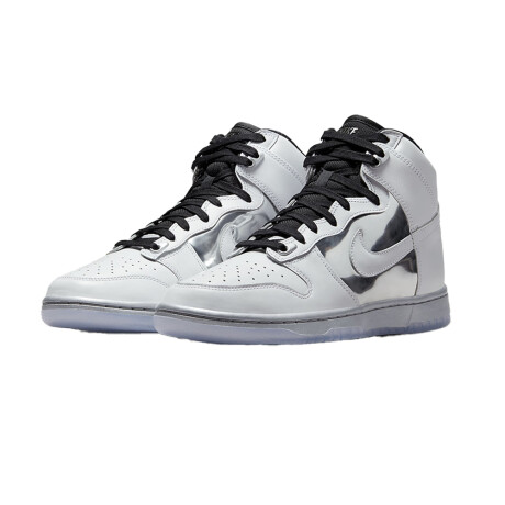 Championes Nike Dunk Hugh Chrome White