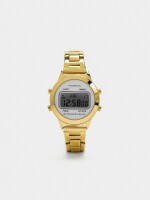 Reloj Digital Con Pulsera De Acero Inoxidable dorado