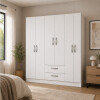 Ropero 6 Puertas 2 Cajones Armario Placard Roperia Blanco Ropero 6 Puertas 2 Cajones Armario Placard Roperia Blanco