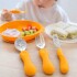 Set X3 Cubiertos Infantiles Marcus & Marcus Agarre Fácil Amarillo 1