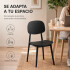 Silla Comedor ComboHome Visby Apilable X6 Negro 1
