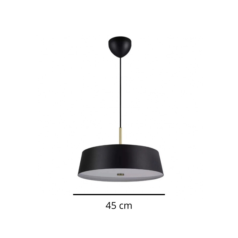 ARTEFACTO COLGANTE DECORATIVO BENSON MEDIUM - NEGRO Artefacto Colgante Decorativo Benson Medium Negro