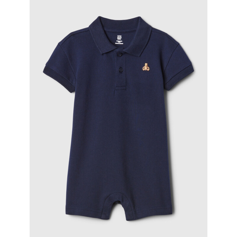 PIQUE POLO SHORTIE NAVY UNIFORM