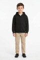 Campera deportiva clásica con capucha NEGRO
