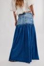 FALDA MAXI DENIM GOOD COMPAN Azul