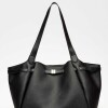 Bolso Marble en efecto cuero graneado Negro