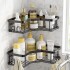 Set X2 Estantes Esquinero Organizador Baño Ducha Y Adhesivos Linea Premium Imback Color Negro Set X2 Estantes Esquinero Organizador Baño Ducha Y Adhesivos Linea Premium Imback Color Negro