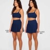Falda Con Malla Hot Shot Pleated Skirt Classic Mini Mujer Deep Navy