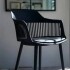 Silla Comedor Cocina Aurora Marcela Nórdica Apoyabrazos 83Cm Negro 1