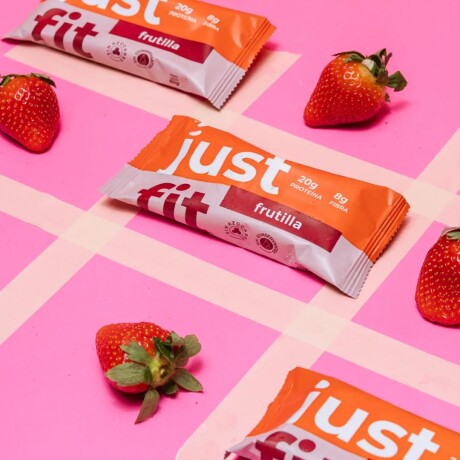 Barritas Premium 20g Proteína + Colágeno JustFit Frutilla
