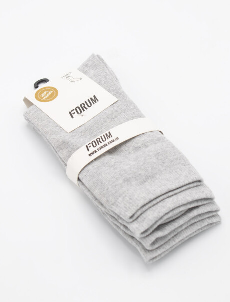 Media Casual Square Pack x 2 Pares Gris Claro
