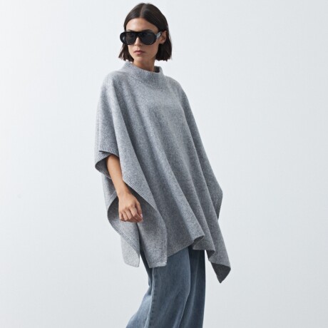 PONCHO DORIEL Gris Melange