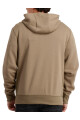 Campera O'Neill Full Zip Leather Patch Beige