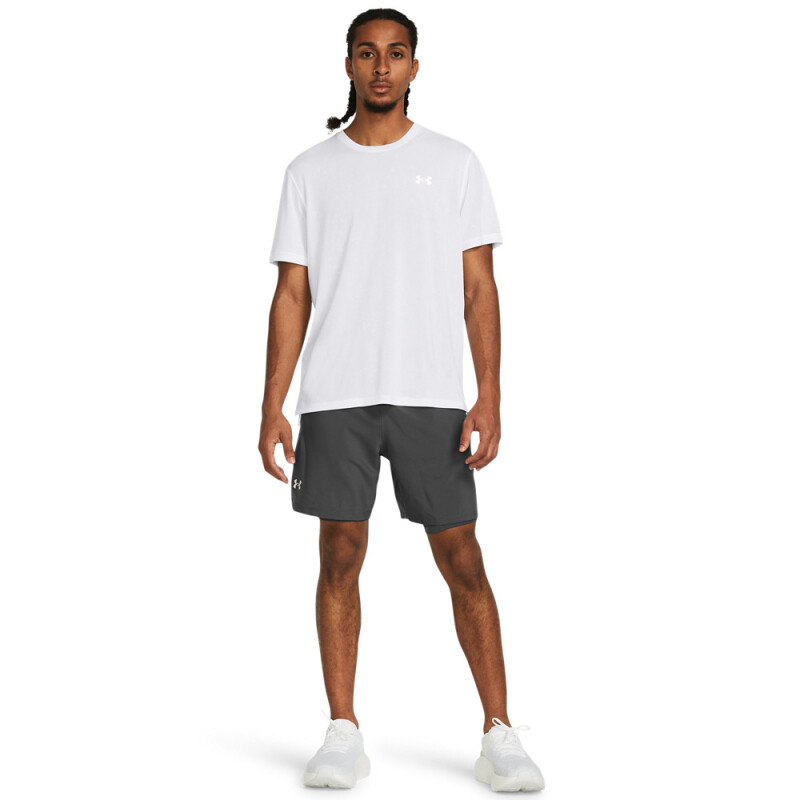 UA LAUNCH 7'' 2-IN-1 SHORTS-GRY GRY-025