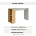 Escritorio Nórdico 1 Estante Blanco Miel 120 Cm Deco Blanco Blanco 1