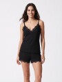PIJAMA SET RIB NEGRO