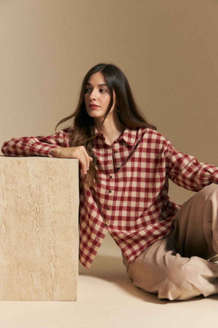 CAMISA BRIONY Ladrillo