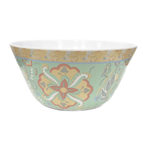Bowl de Plástico Melamina 25,4 Cm Azul y Turquesa